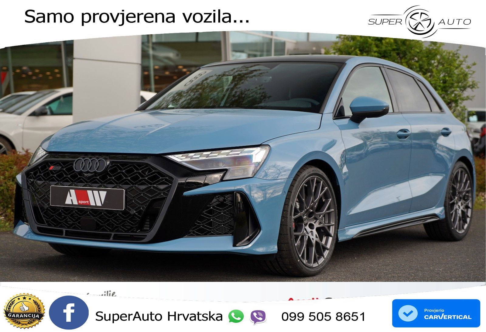 Audi RS3 Sportback 2.5 TFSI (400 KS) quattro S tronic LED+GR SJED+ACC