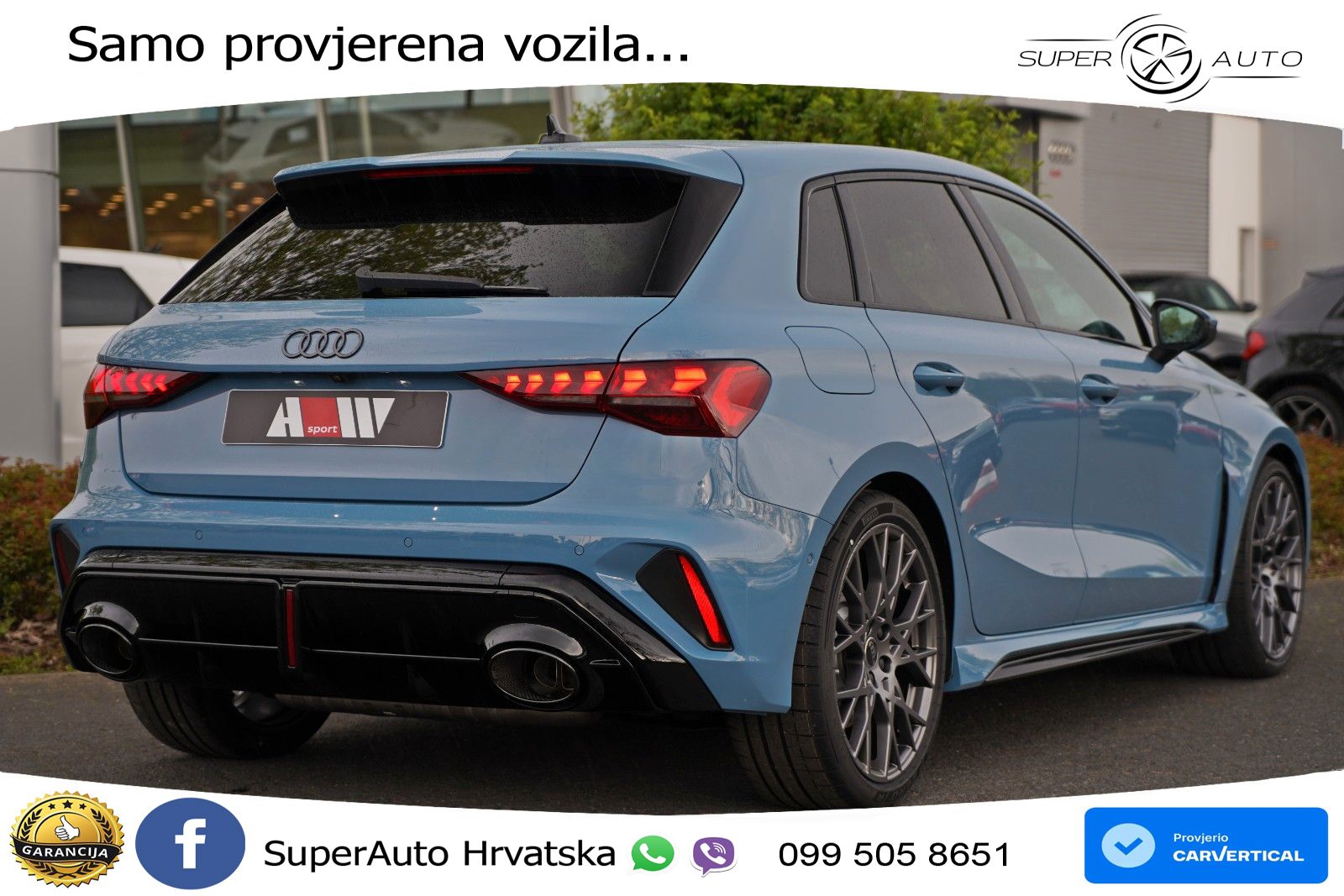 Audi RS3 Sportback 2.5 TFSI (400 KS) quattro S tronic LED+GR SJED+ACC