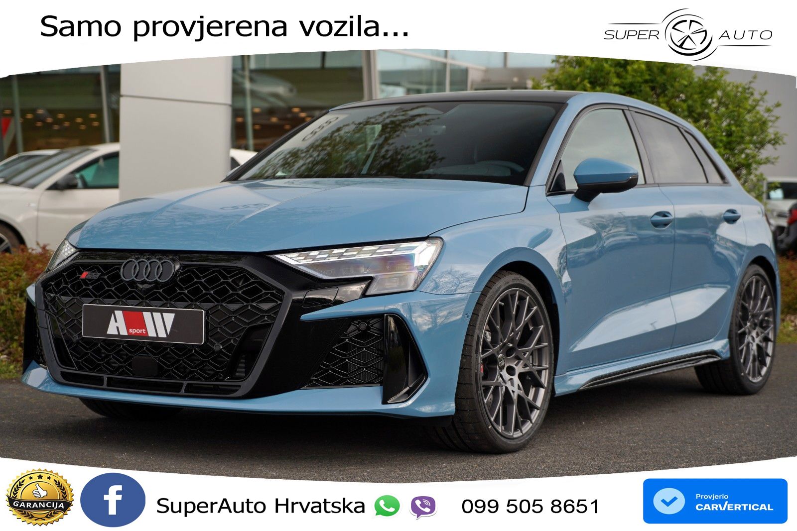 Audi RS3 Sportback 2.5 TFSI (400 KS) quattro S tronic LED+GR SJED+ACC