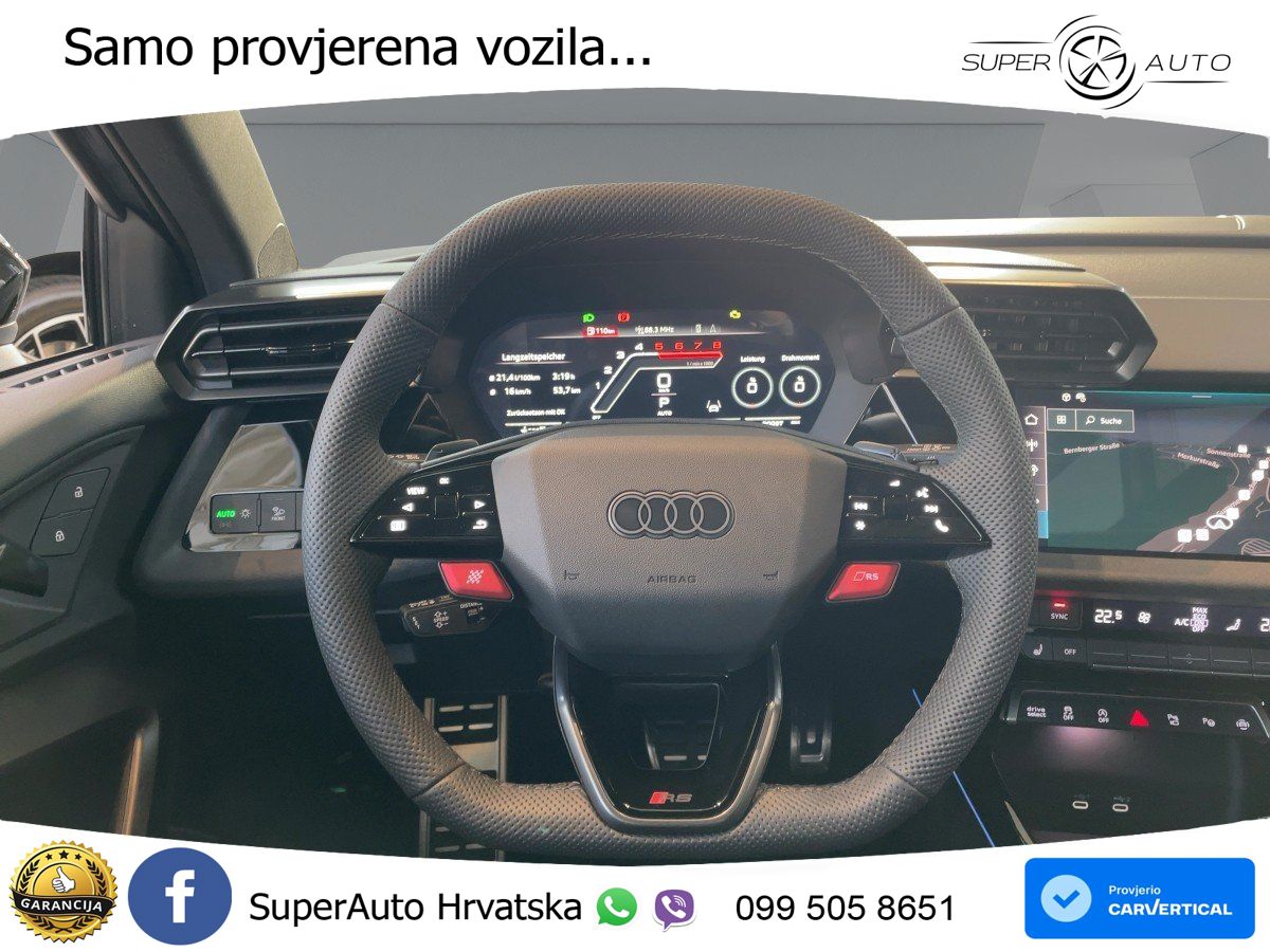 Audi RS3 Sedan 2.5 TFSI (400 KS) quattro S tronic LED+GR SJED+ACC