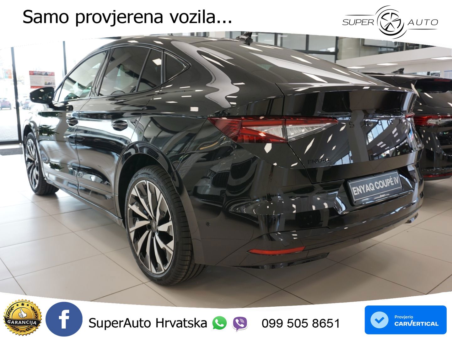 Škoda Enyaq Coupe iV 85 82 kWh (286 KS) SportLine LED+GR SJED+ACC