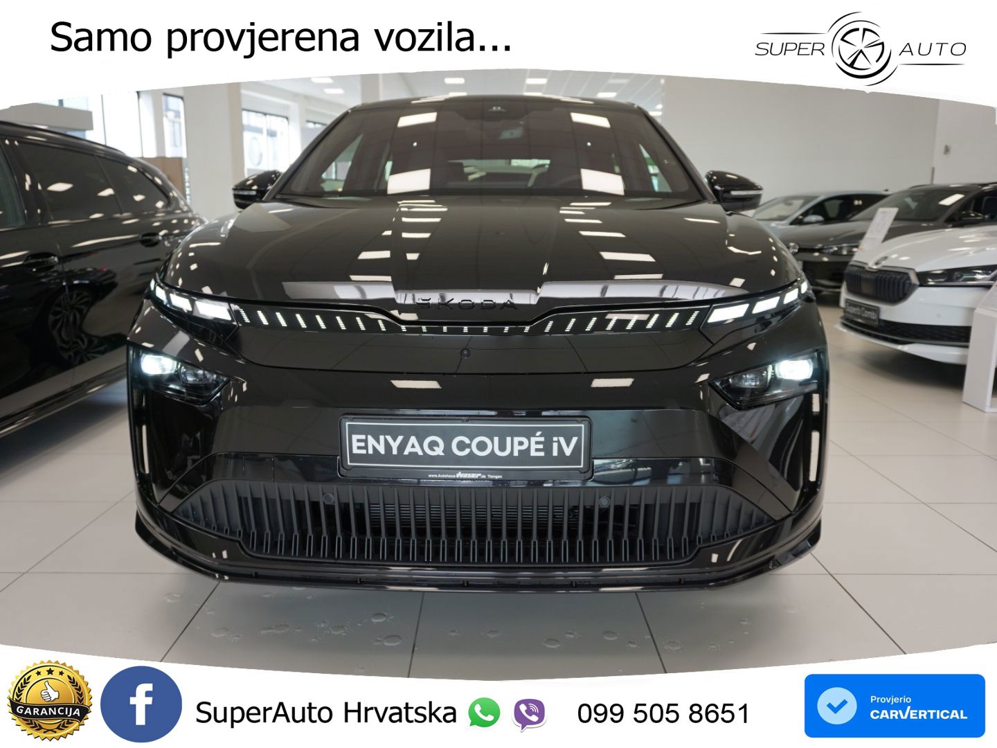 Škoda Enyaq Coupe iV 85 82 kWh (286 KS) SportLine LED+GR SJED+ACC