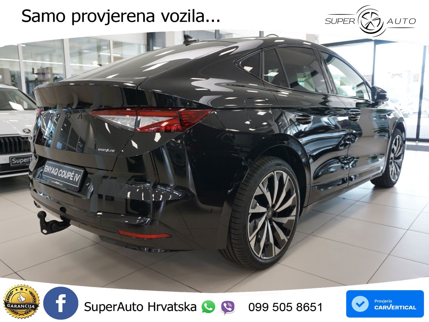 Škoda Enyaq Coupe iV 85 82 kWh (286 KS) SportLine LED+GR SJED+ACC
