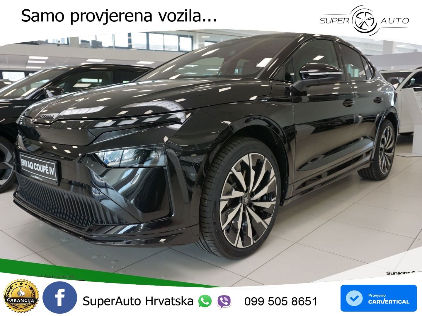 Škoda Enyaq Coupe iV 85 82 kWh (286 KS) SportLine LED+GR SJED+ACC