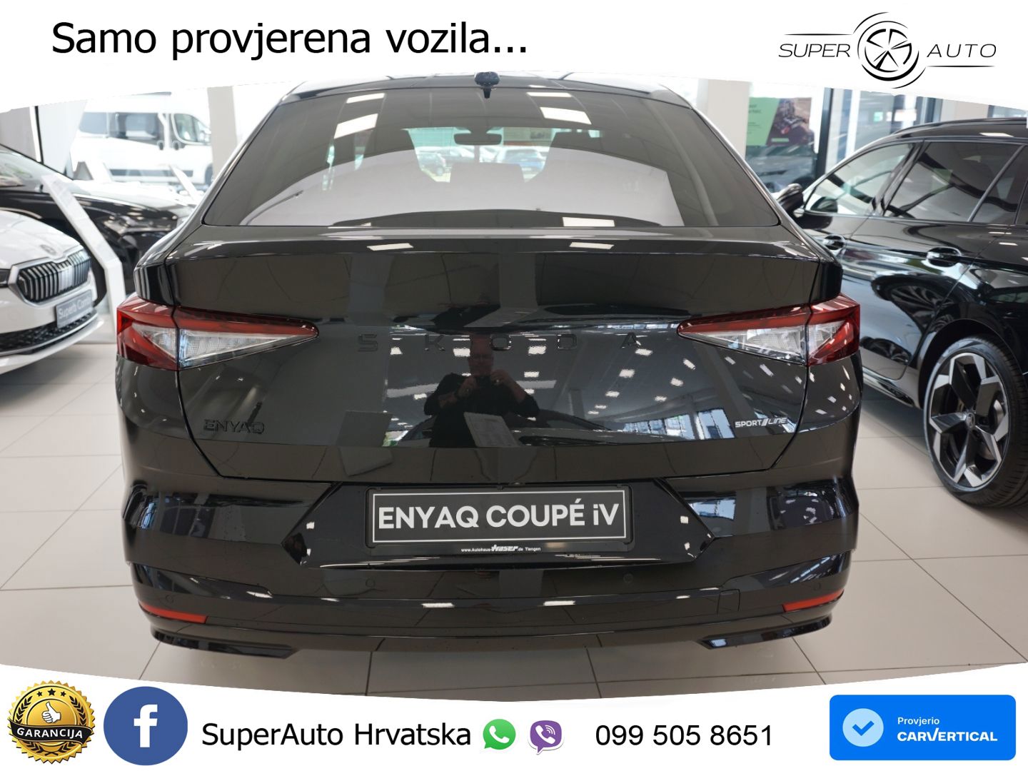 Škoda Enyaq Coupe iV 85 82 kWh (286 KS) SportLine LED+GR SJED+ACC