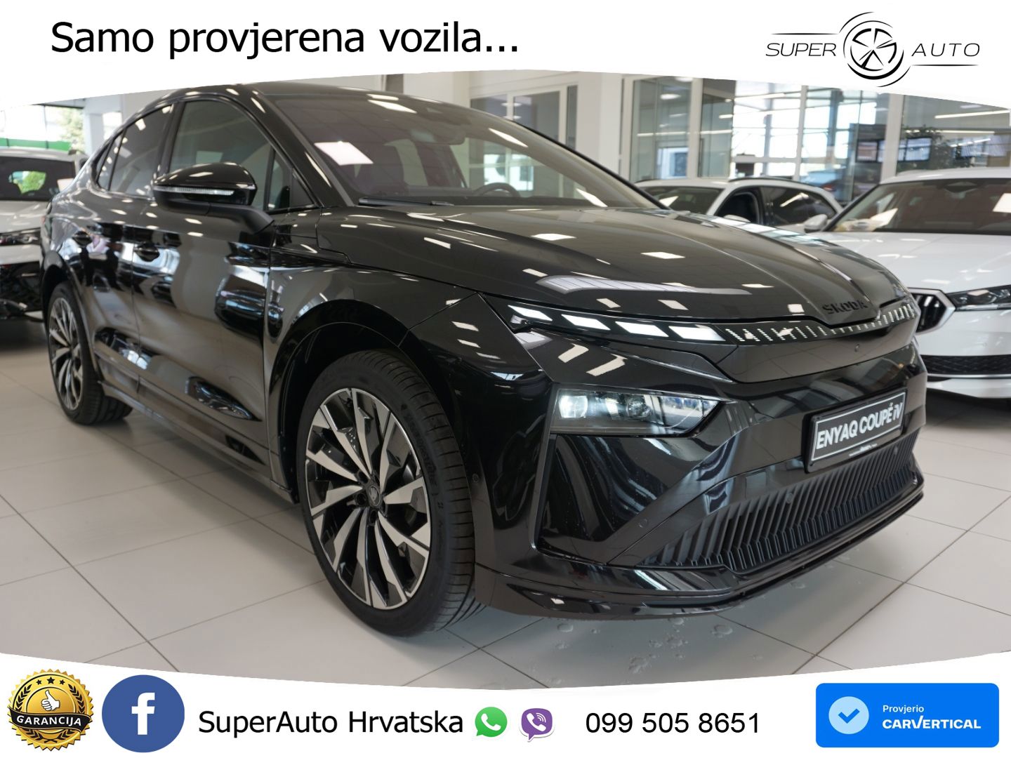 Škoda Enyaq Coupe iV 85 82 kWh (286 KS) SportLine LED+GR SJED+ACC