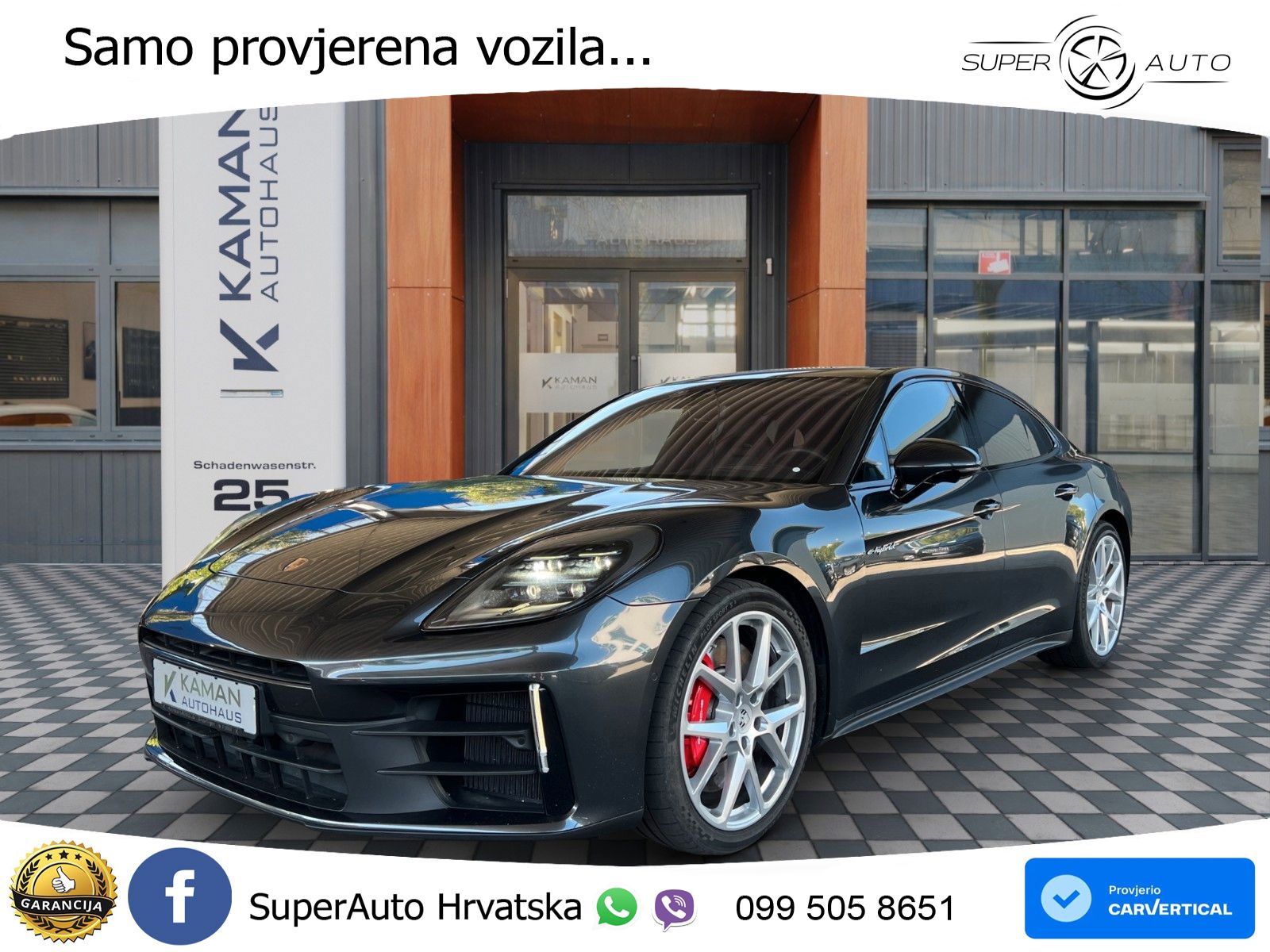 Porsche Panamera 4S 2.9 V6 (544 KS) E-Hybrid PDK ACC+HEAD+4xGR SJED+360+PANO