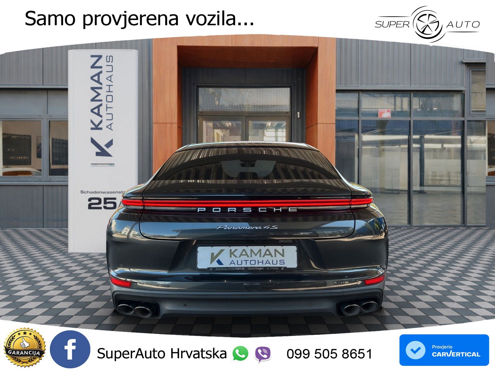 Porsche Panamera 4S 2.9 V6 (544 KS) E-Hybrid PDK ACC+HEAD+4xGR SJED+360+PANO