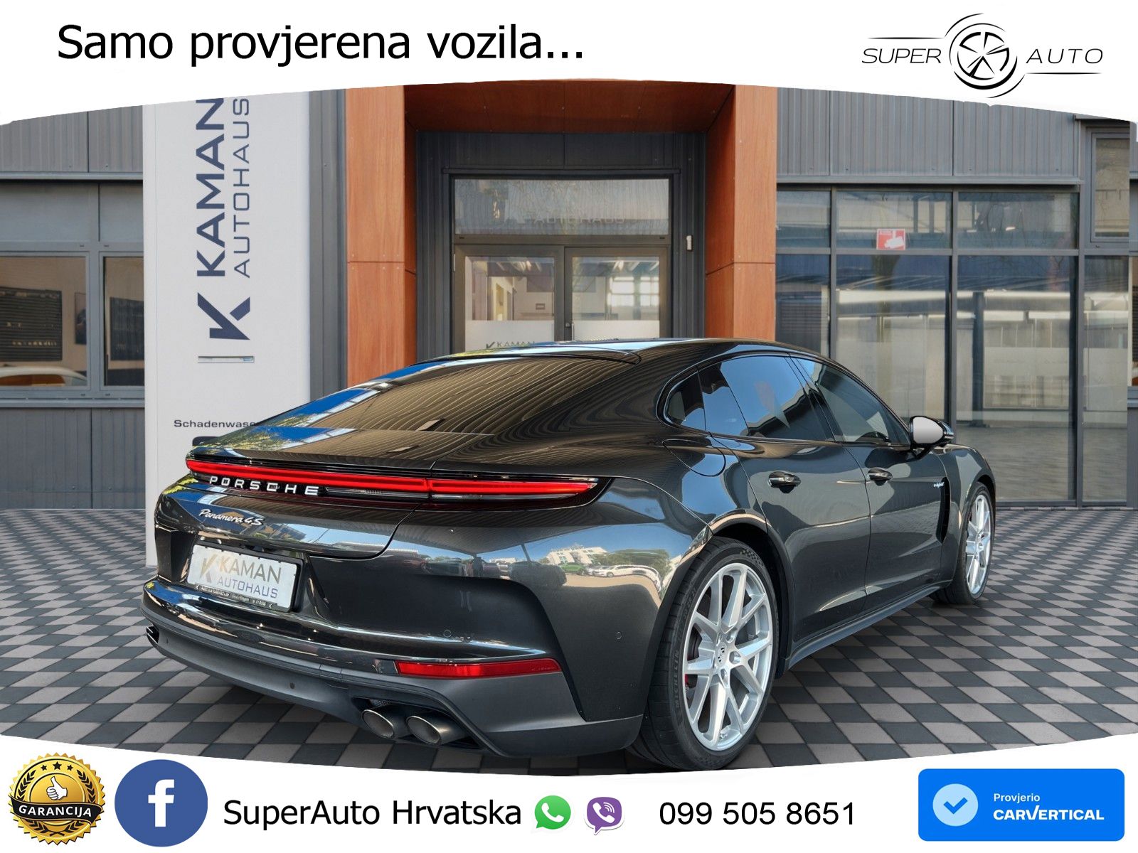 Porsche Panamera 4S 2.9 V6 (544 KS) E-Hybrid PDK ACC+HEAD+4xGR SJED+360+PANO