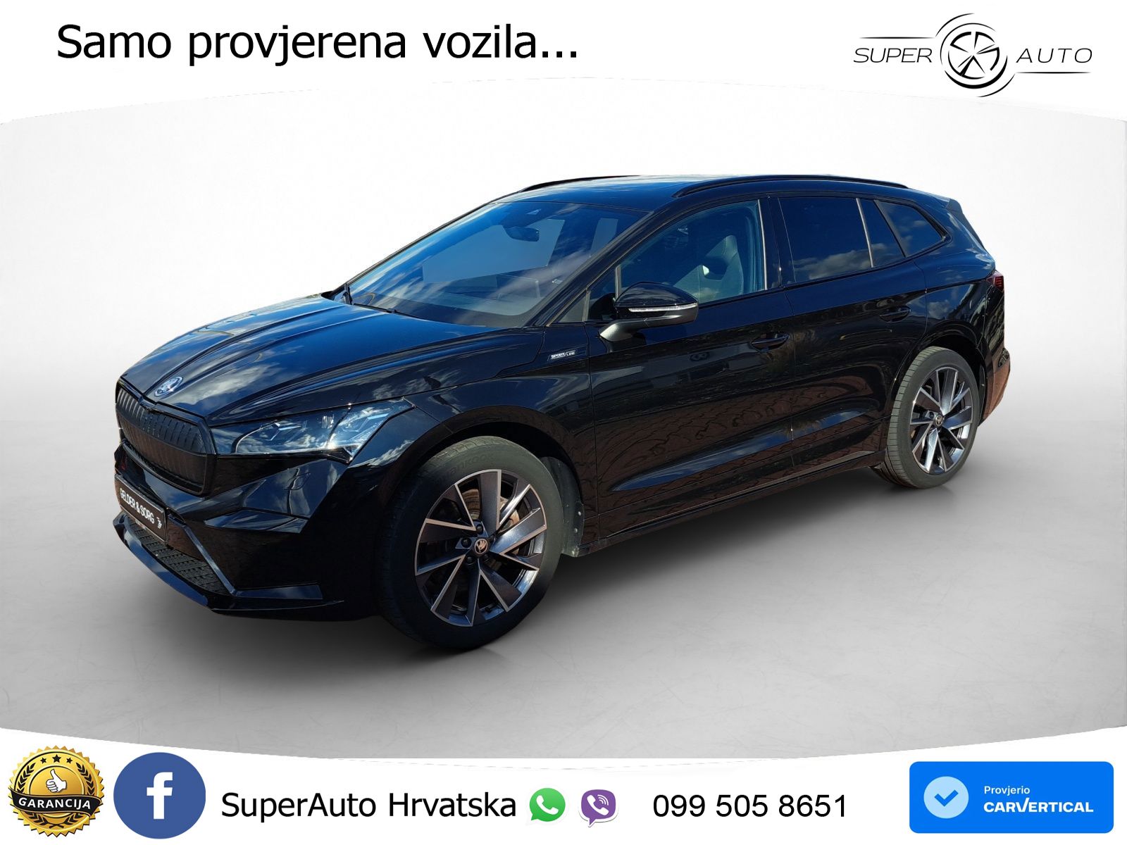 Škoda Enyaq iV 80x 82 kWh (265 KS) AWD SportLine LED+GR SJED+ACC