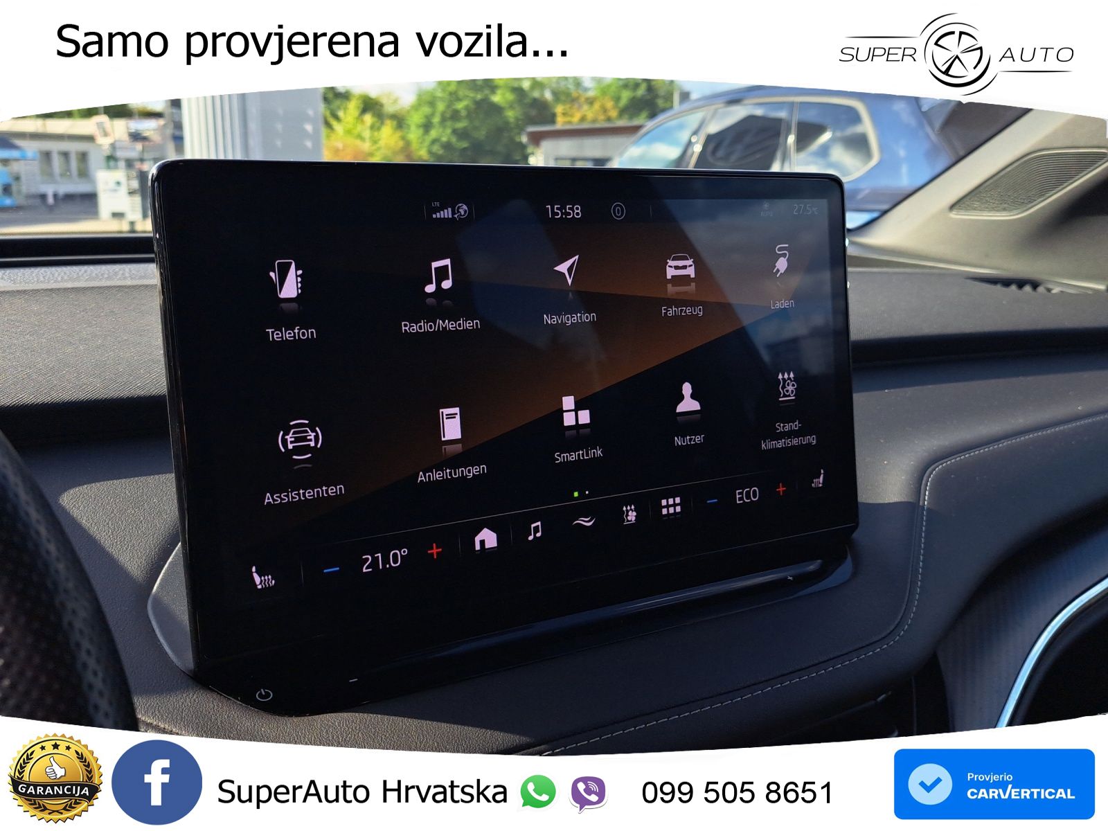 Škoda Enyaq iV 80x 82 kWh (265 KS) AWD SportLine LED+GR SJED+ACC