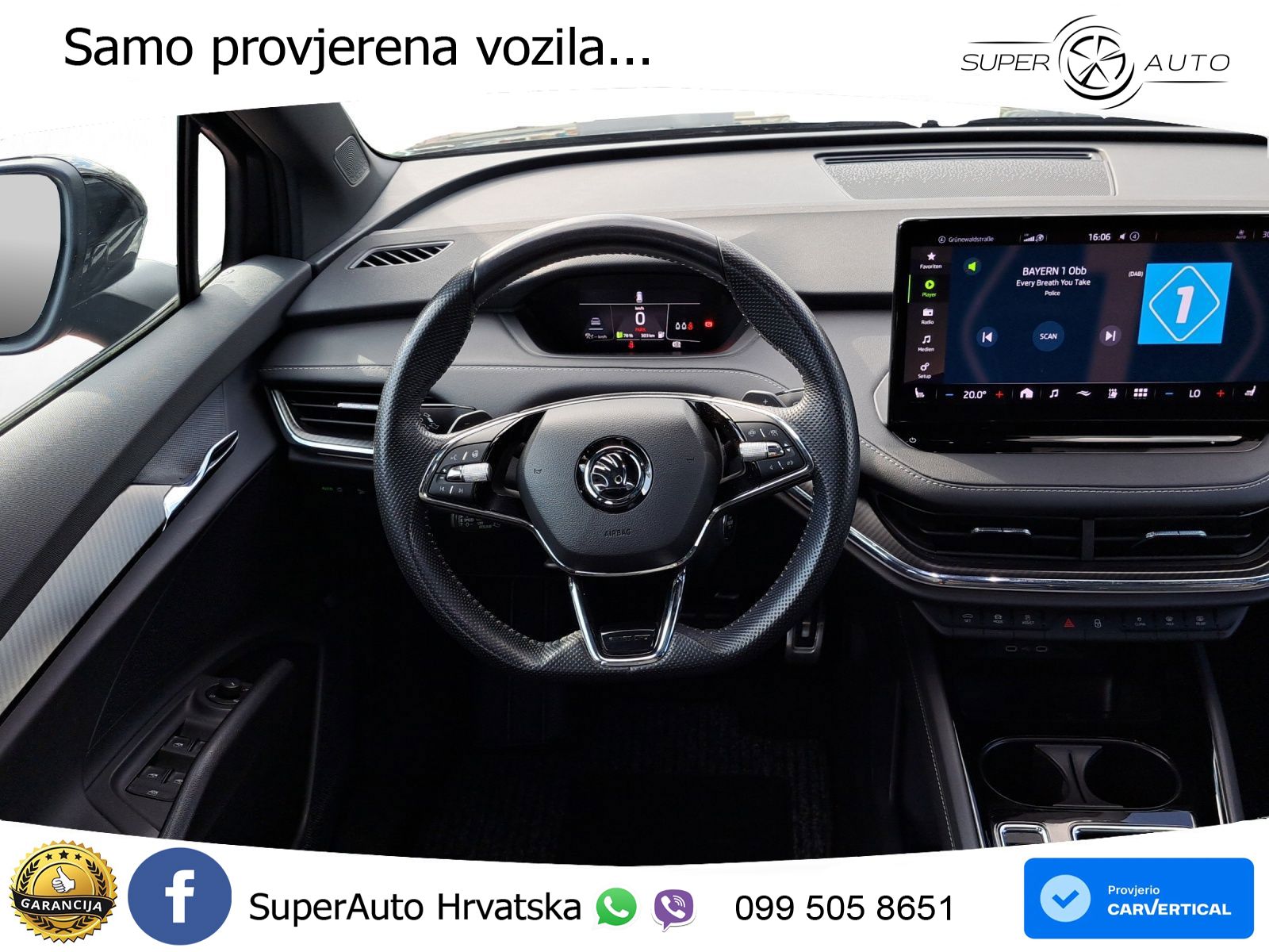 Škoda Enyaq iV 80x 82 kWh (265 KS) AWD SportLine LED+GR SJED+ACC