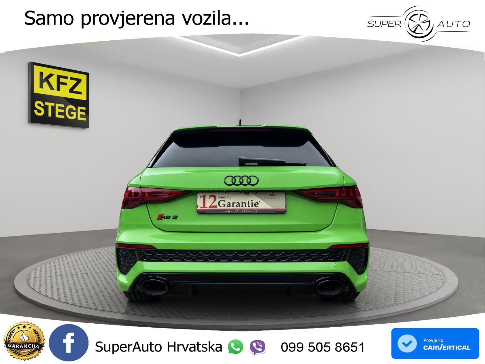 Audi RS3 Sportback 2.5 TFSI (400 KS) quattro S tronic LED+GR SJED+ACC