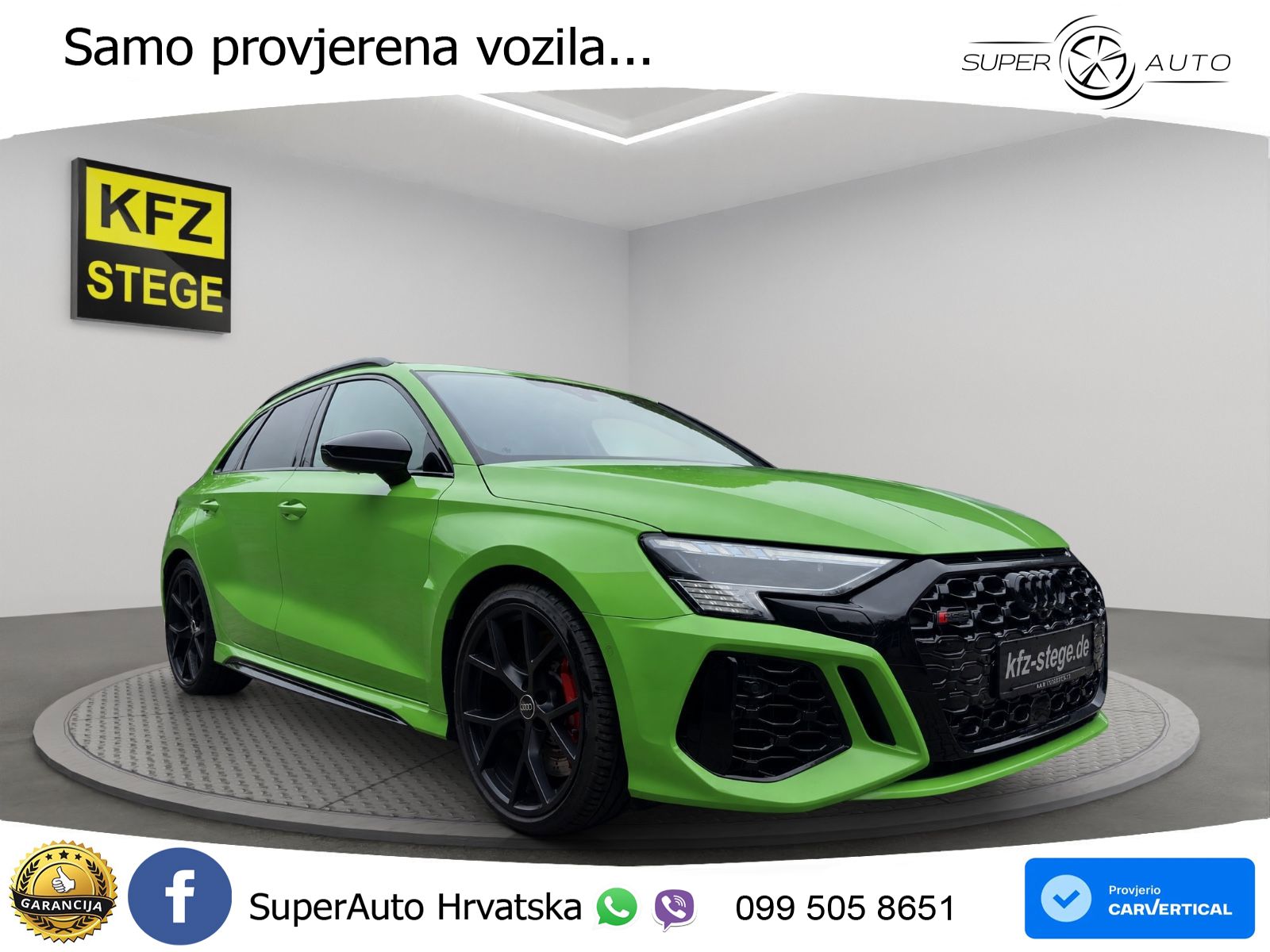 Audi RS3 Sportback 2.5 TFSI (400 KS) quattro S tronic LED+GR SJED+ACC