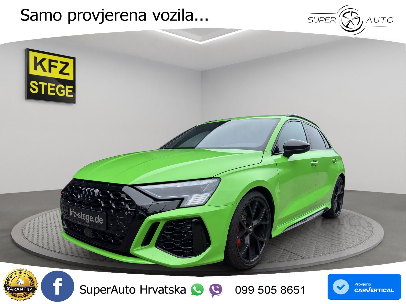 Audi RS3 Sportback 2.5 TFSI (400 KS) quattro S tronic LED+GR SJED+ACC