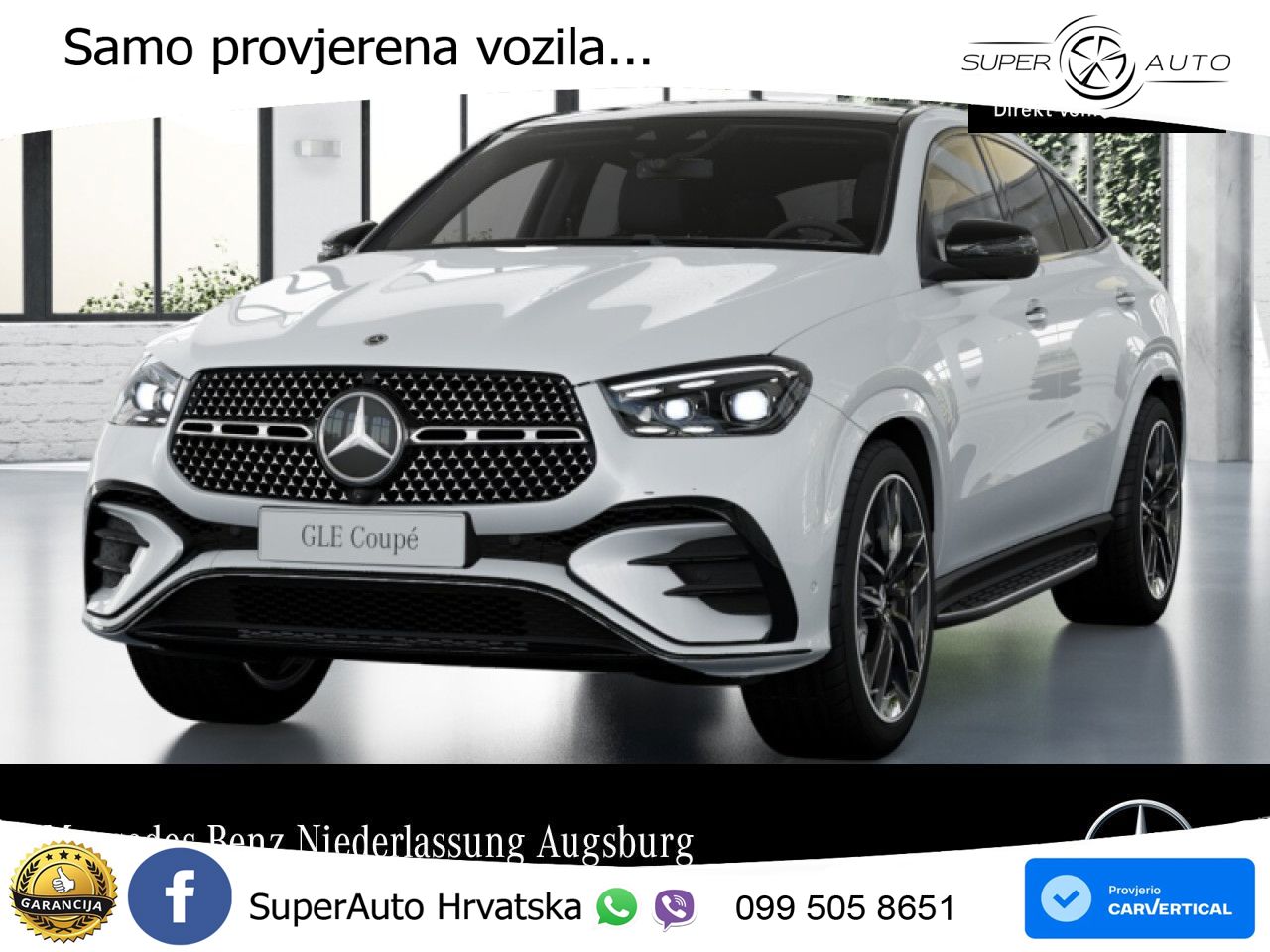 Mercedes GLE Coupe 450d (367 KS) EQ Boost 4MATIC 9G-TRONIC AMG LED+GR SJED+ACC