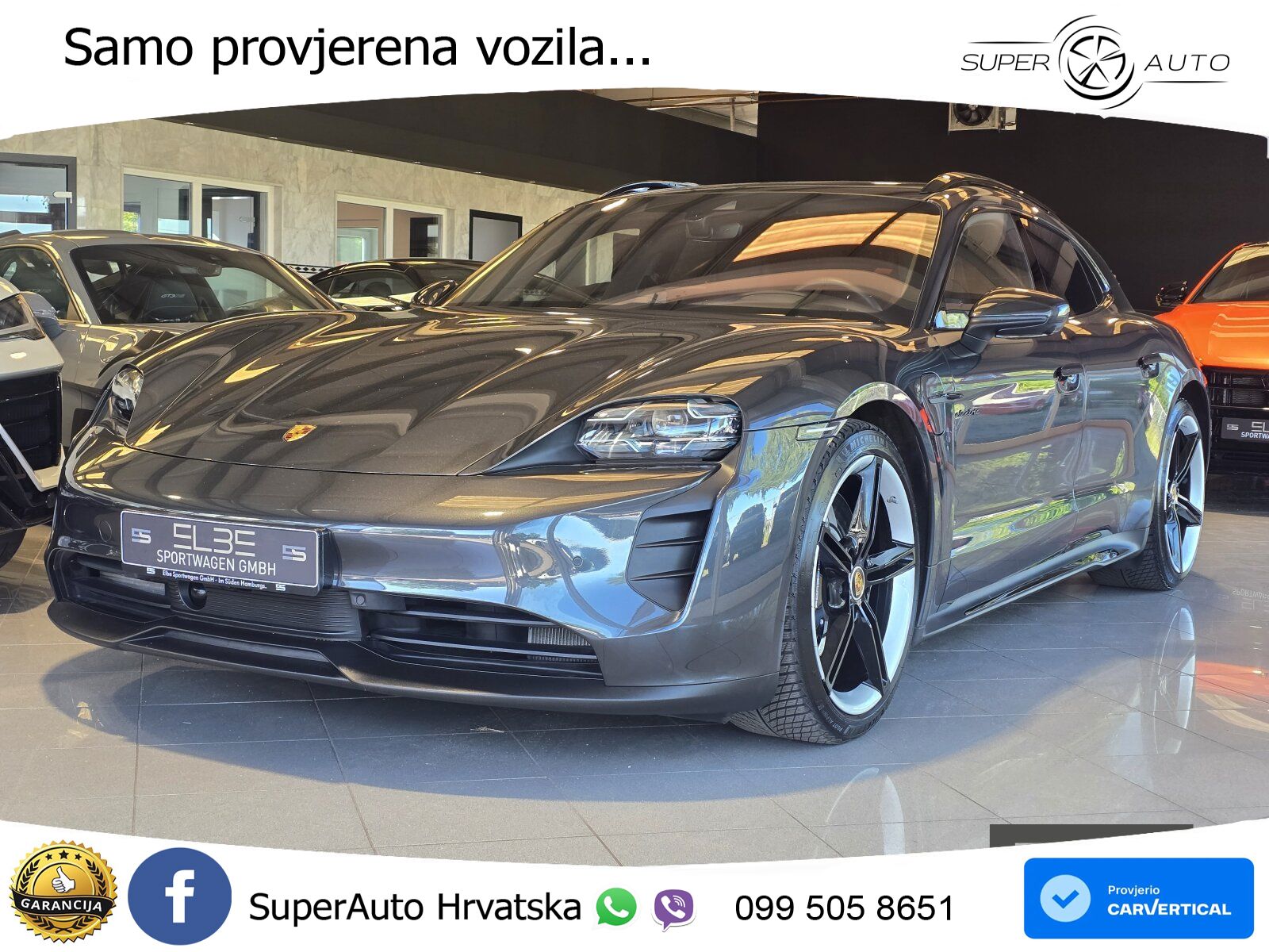 Porsche Taycan Sport Turismo GTS Performance Plus 93.4 kWh (598 KS)