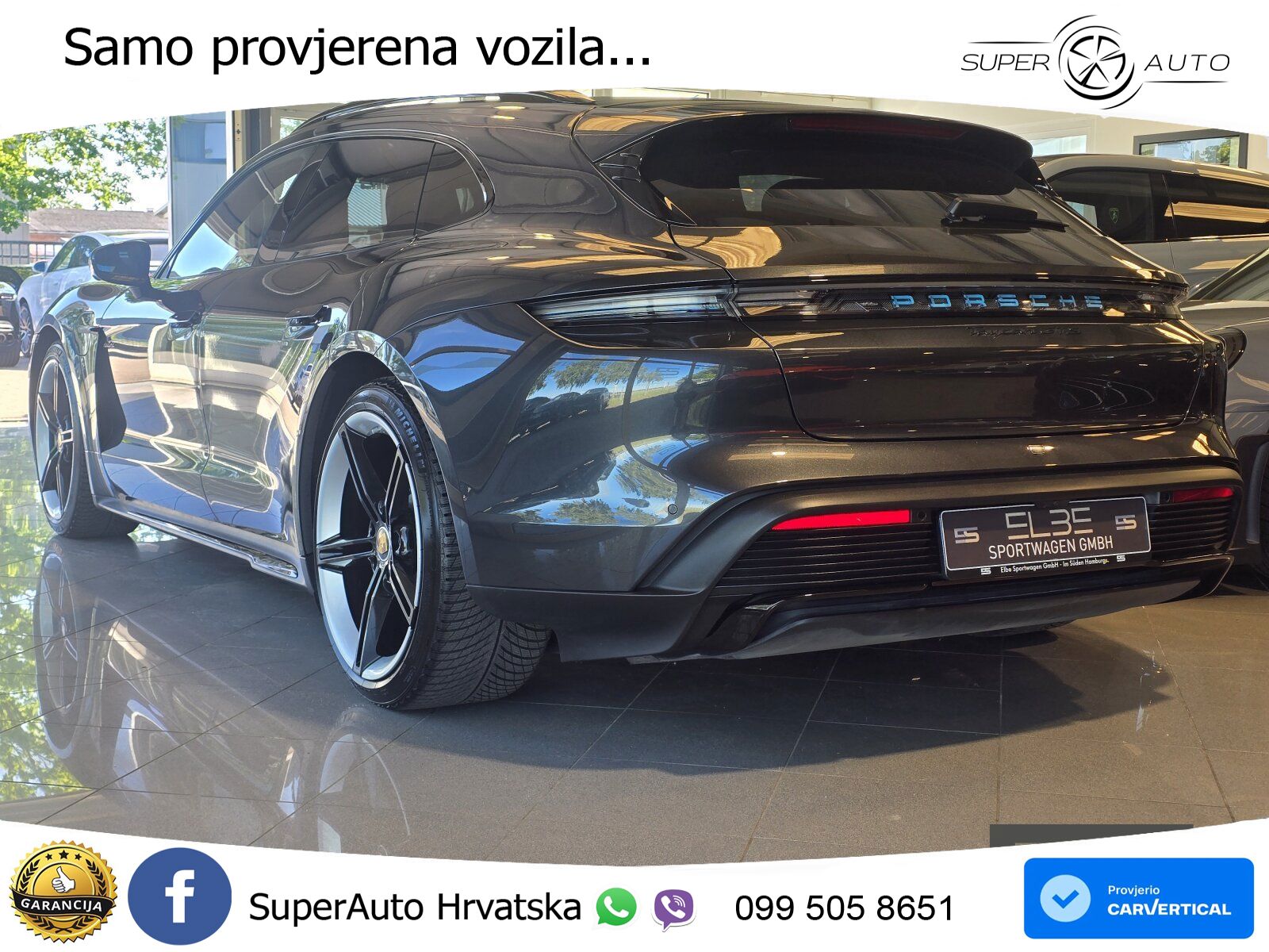 Porsche Taycan Sport Turismo GTS Performance Plus 93.4 kWh (598 KS)