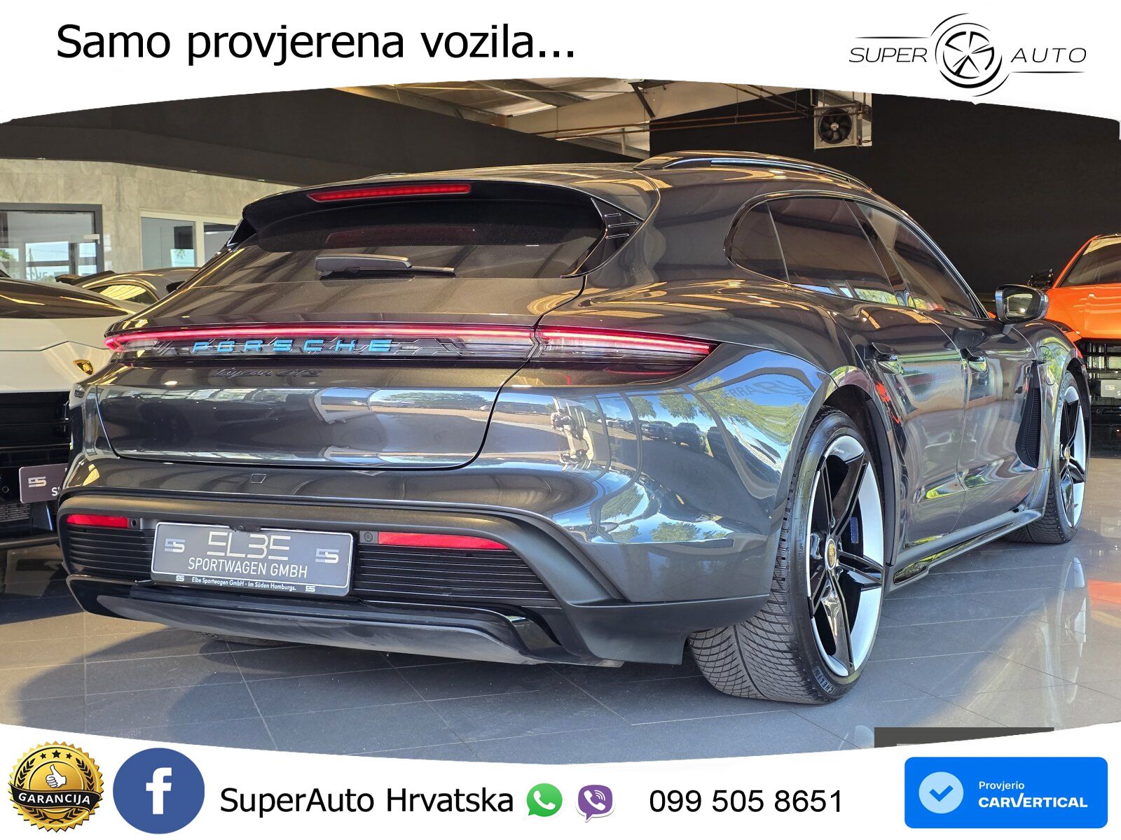 Porsche Taycan Sport Turismo GTS Performance Plus 93.4 kWh (598 KS)