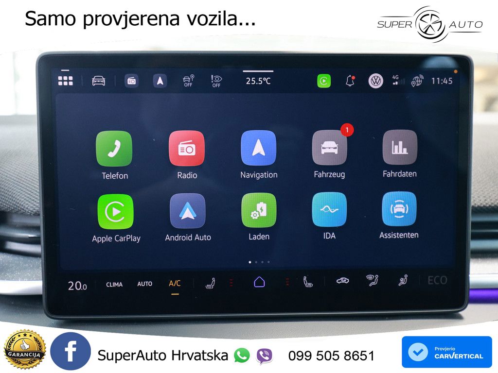 Volkswagen ID.3 58 kWh (190 KS) LED+GR SJED+ACC
