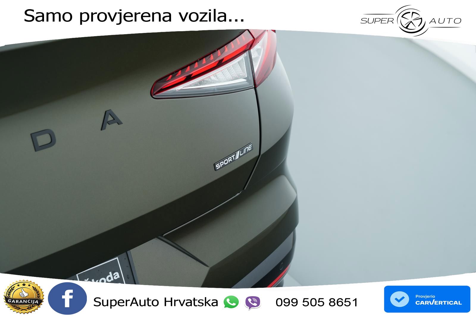 Škoda Enyaq 85 82 kWh (286 KS) SportLine LED+GR SJED+ACC