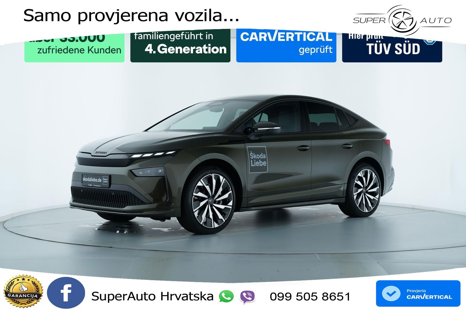 Škoda Enyaq 85 82 kWh (286 KS) SportLine LED+GR SJED+ACC