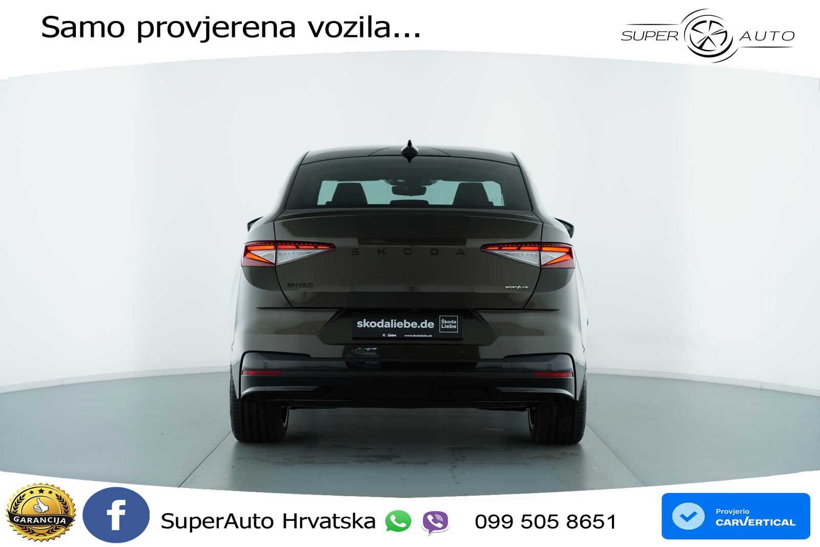 Škoda Enyaq 85 82 kWh (286 KS) SportLine LED+GR SJED+ACC