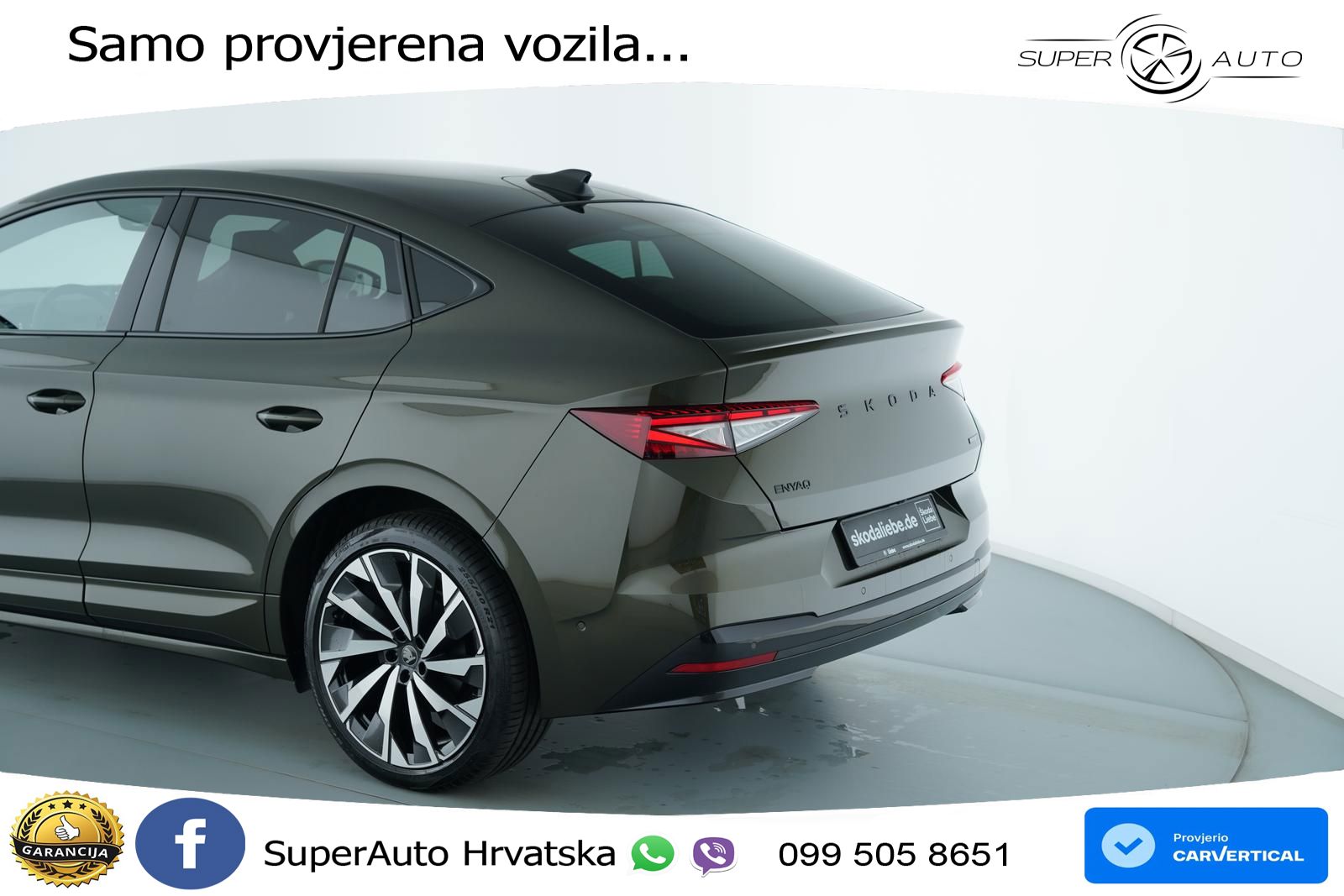 Škoda Enyaq 85 82 kWh (286 KS) SportLine LED+GR SJED+ACC