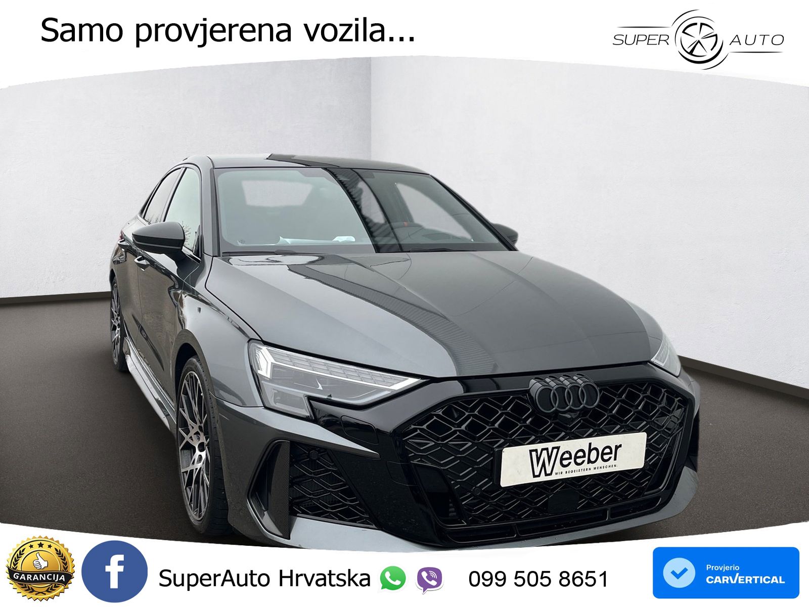 Audi RS3 Sedan 2.5 TFSI (400 KS) quattro S tronic LED+GR SJED+ACC