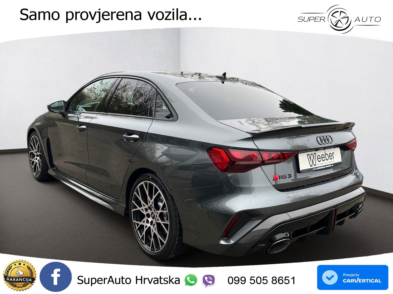 Audi RS3 Sedan 2.5 TFSI (400 KS) quattro S tronic LED+GR SJED+ACC