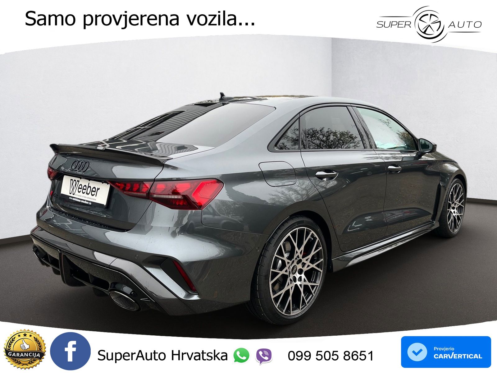 Audi RS3 Sedan 2.5 TFSI (400 KS) quattro S tronic LED+GR SJED+ACC