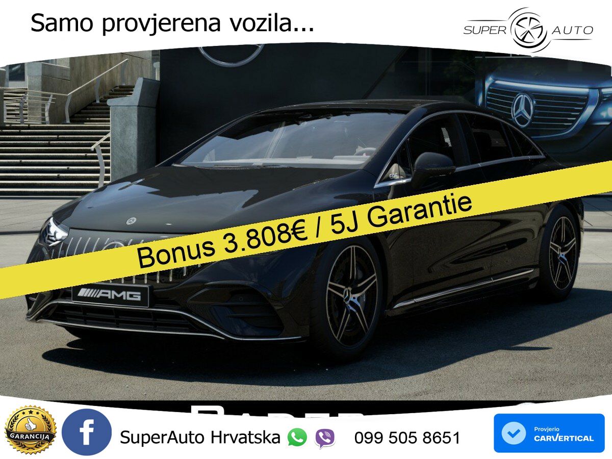 Mercedes EQE AMG 53 100 kWh (625 KS) 4MATIC+ ZRAČNI+ACC+GR SJED+KAM+PANO