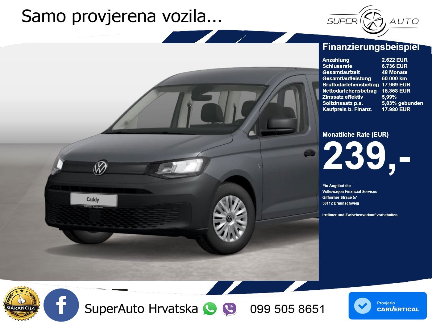 VW Caddy 102 KS