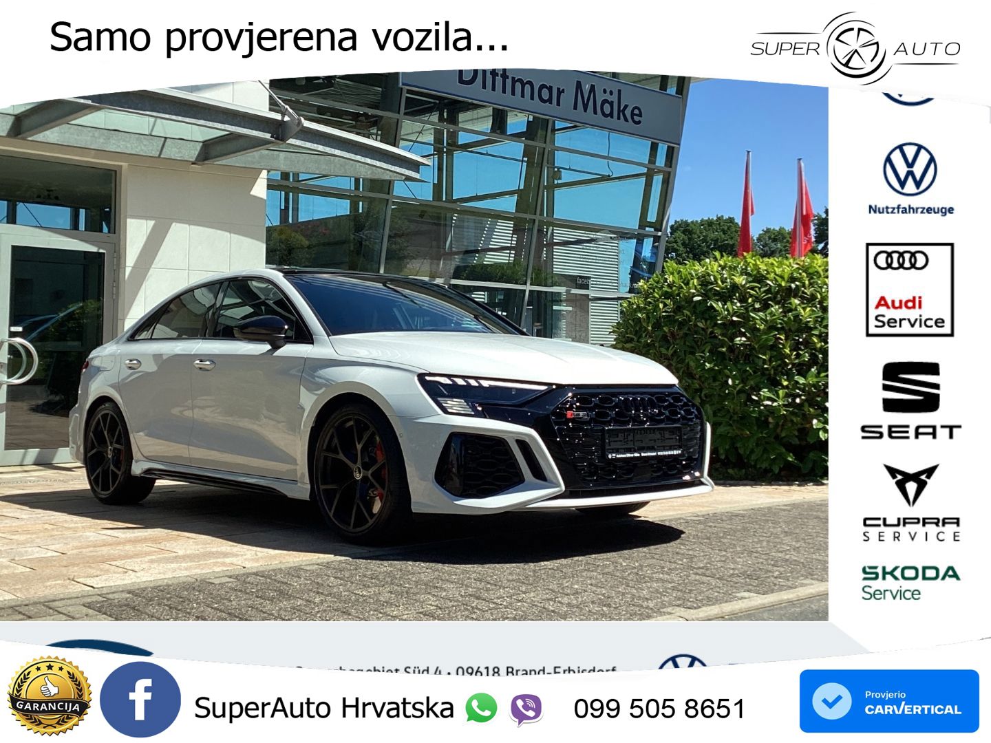 Audi RS3 Sedan 2.5 TFSI (400 KS) quattro S tronic LED+GR SJED+ACC