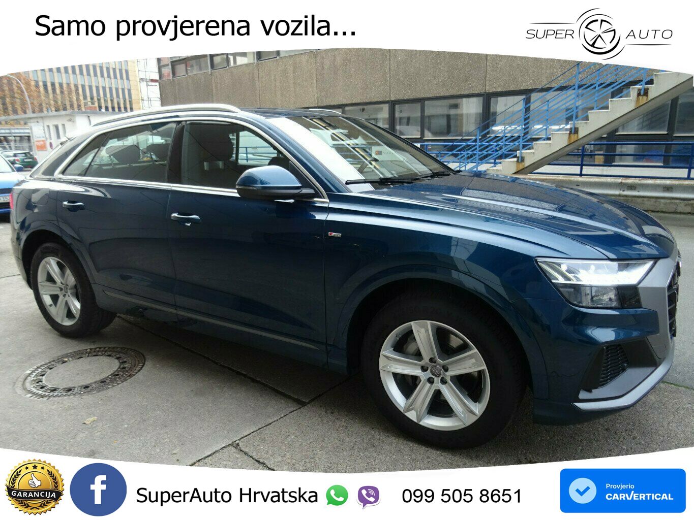 Audi Q8 50 TDI V6 (286 KS) quattro Tiptronic S line LED+GR SJED+ACC