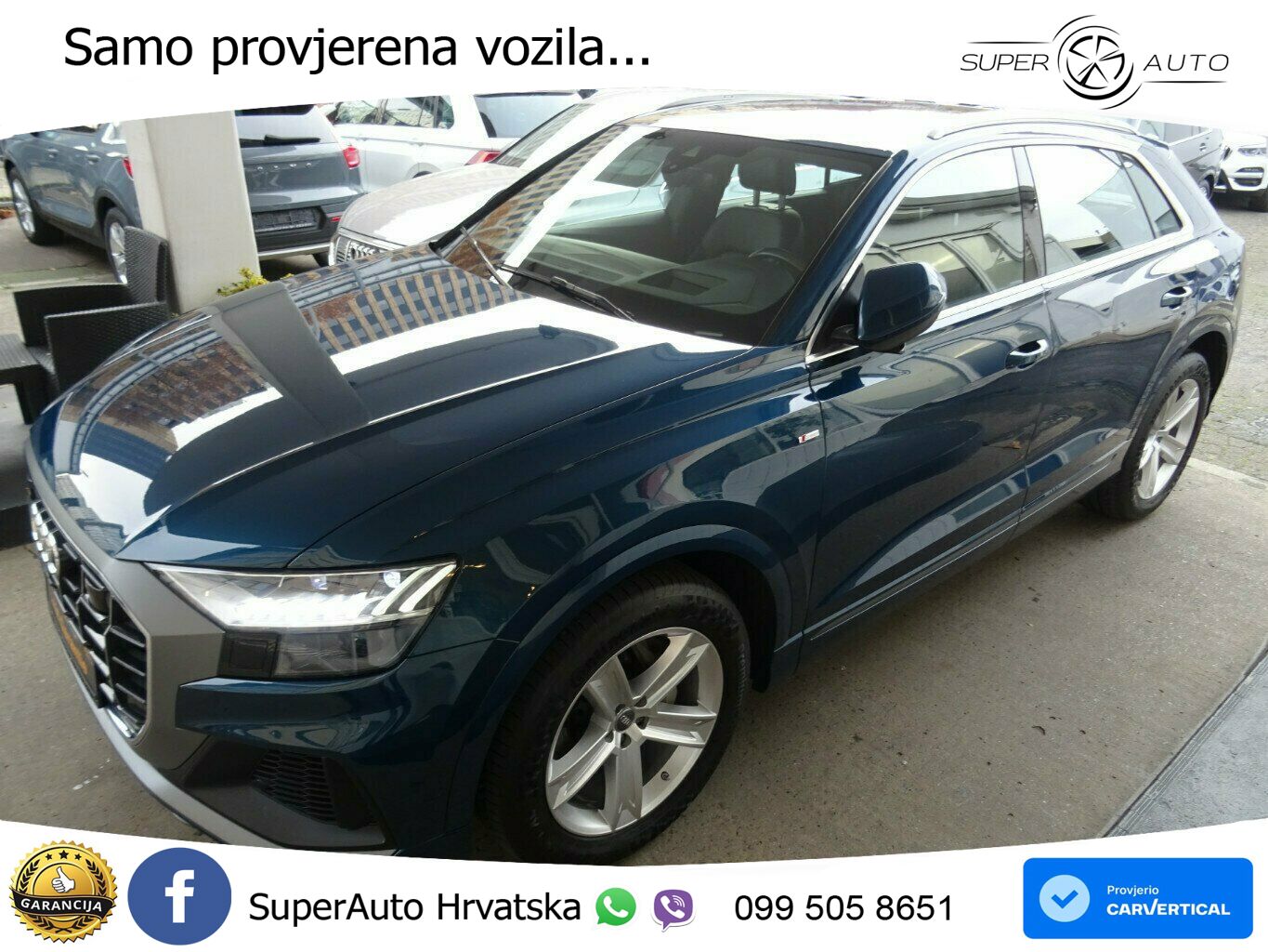 Audi Q8 50 TDI V6 (286 KS) quattro Tiptronic S line LED+GR SJED+ACC