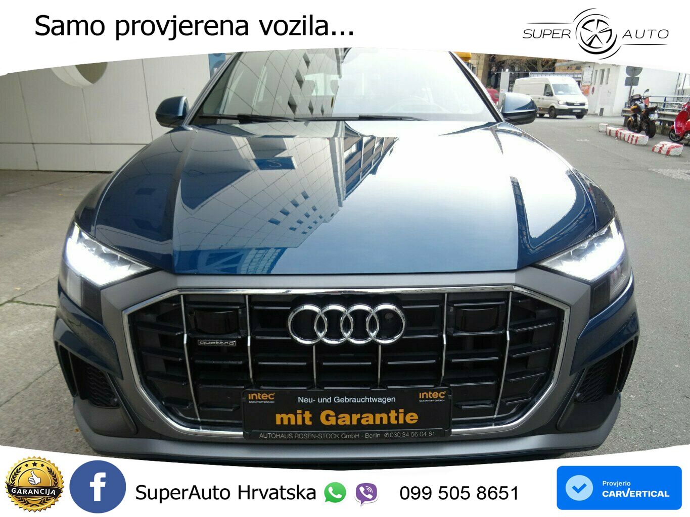 Audi Q8 50 TDI V6 (286 KS) quattro Tiptronic S line LED+GR SJED+ACC