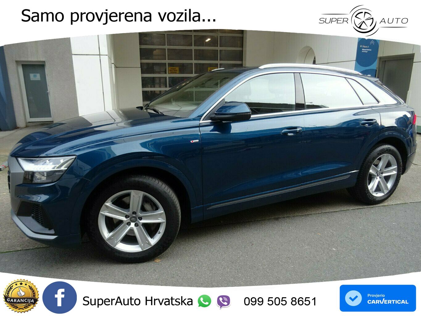 Audi Q8 50 TDI V6 (286 KS) quattro Tiptronic S line LED+GR SJED+ACC