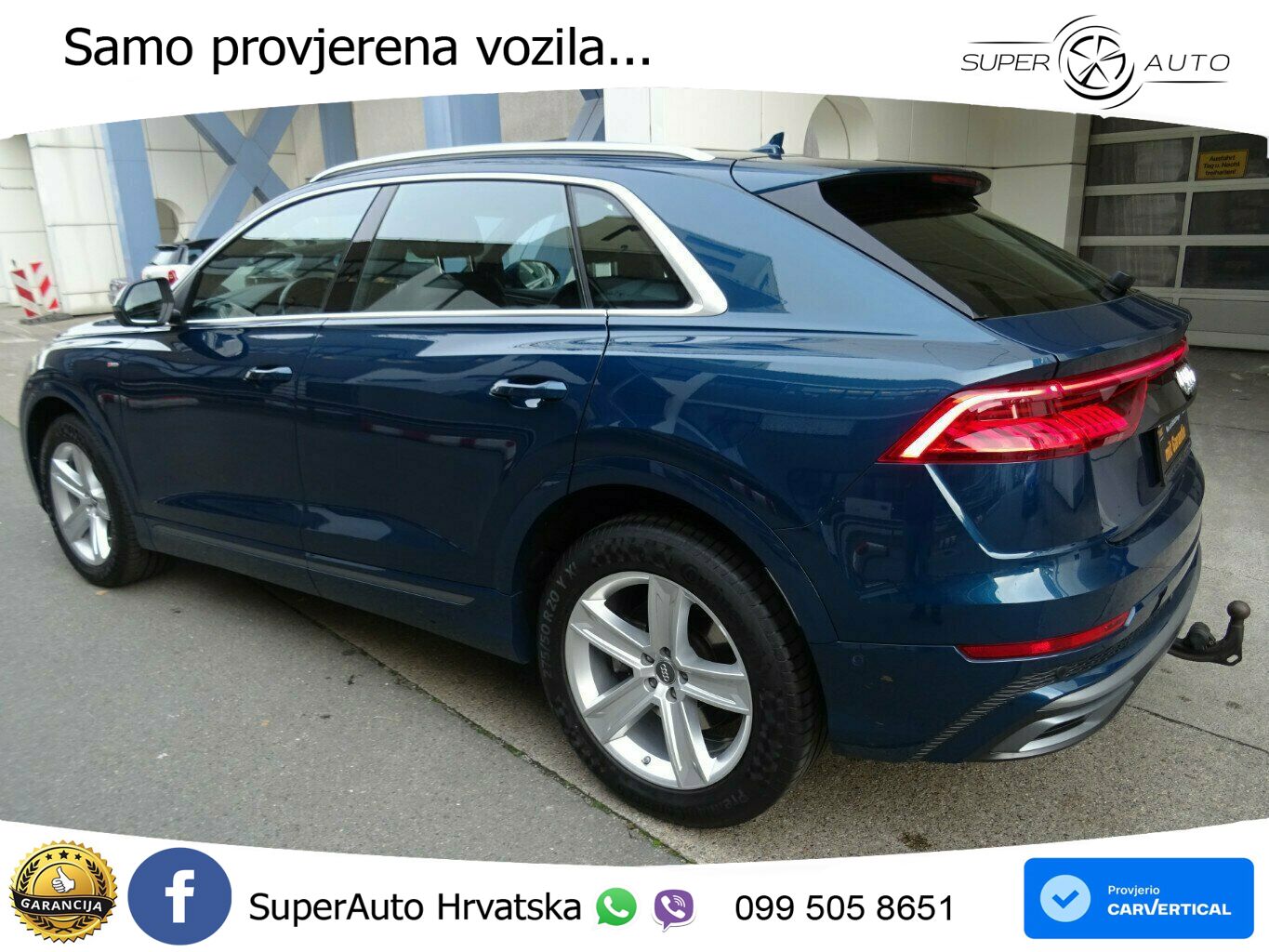 Audi Q8 50 TDI V6 (286 KS) quattro Tiptronic S line LED+GR SJED+ACC