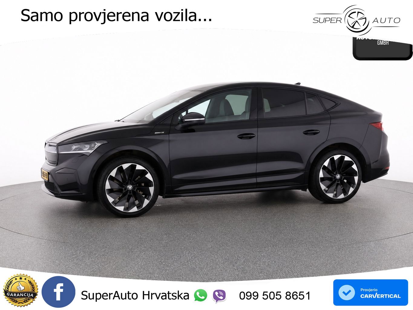 Škoda Enyaq Coupe iV 80 82 kWh (204 KS) SportLine LED+GR SJED+ACC