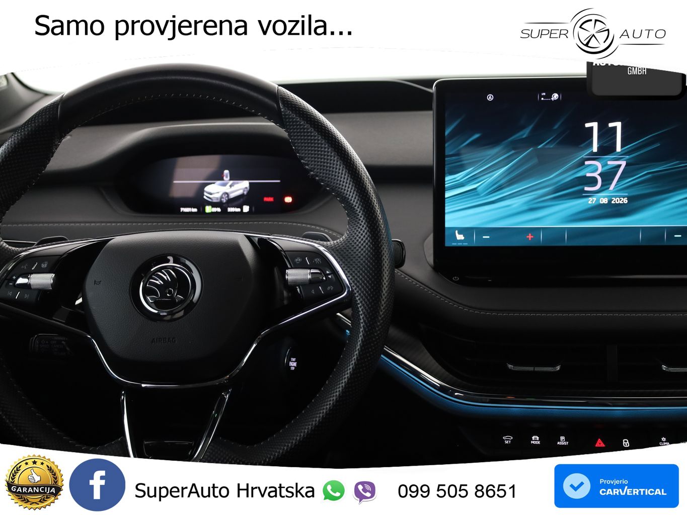 Škoda Enyaq Coupe iV 80 82 kWh (204 KS) SportLine LED+GR SJED+ACC
