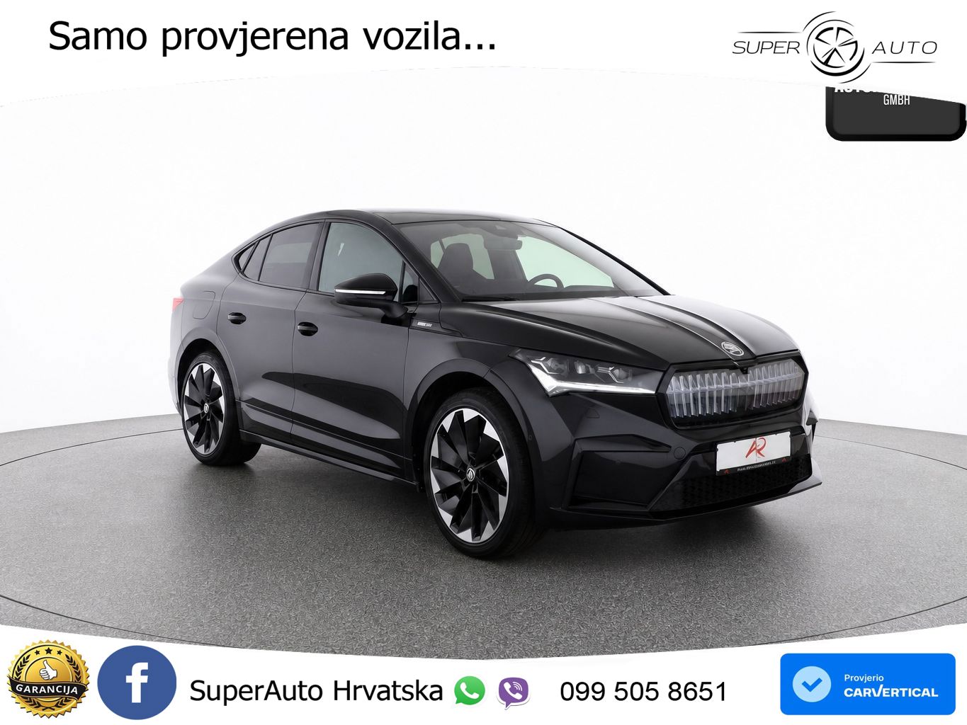 Škoda Enyaq Coupe iV 80 82 kWh (204 KS) SportLine LED+GR SJED+ACC