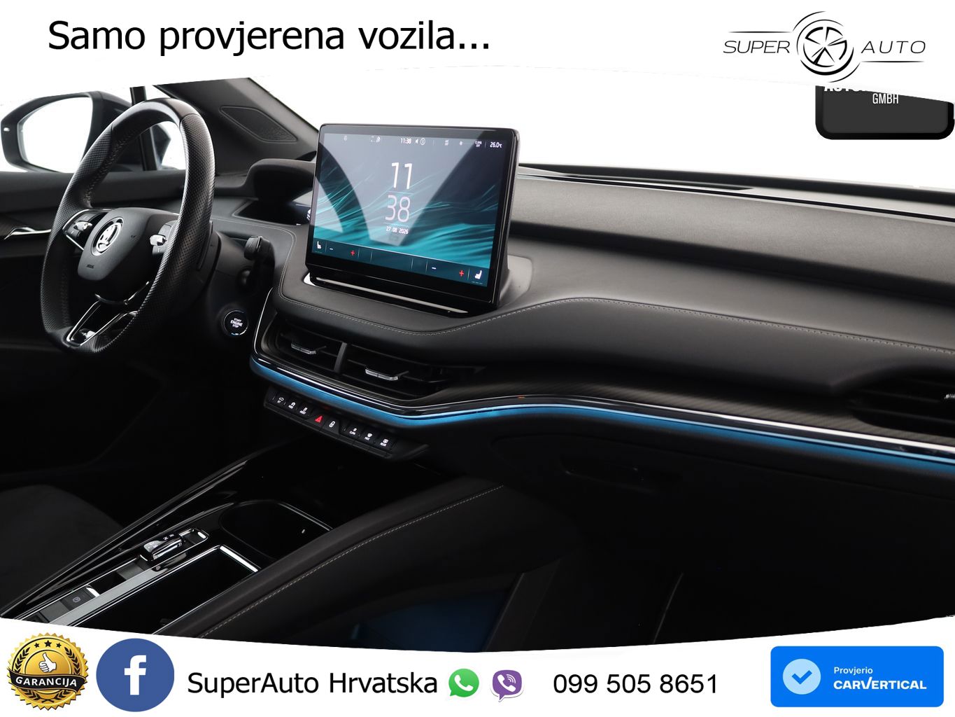 Škoda Enyaq Coupe iV 80 82 kWh (204 KS) SportLine LED+GR SJED+ACC