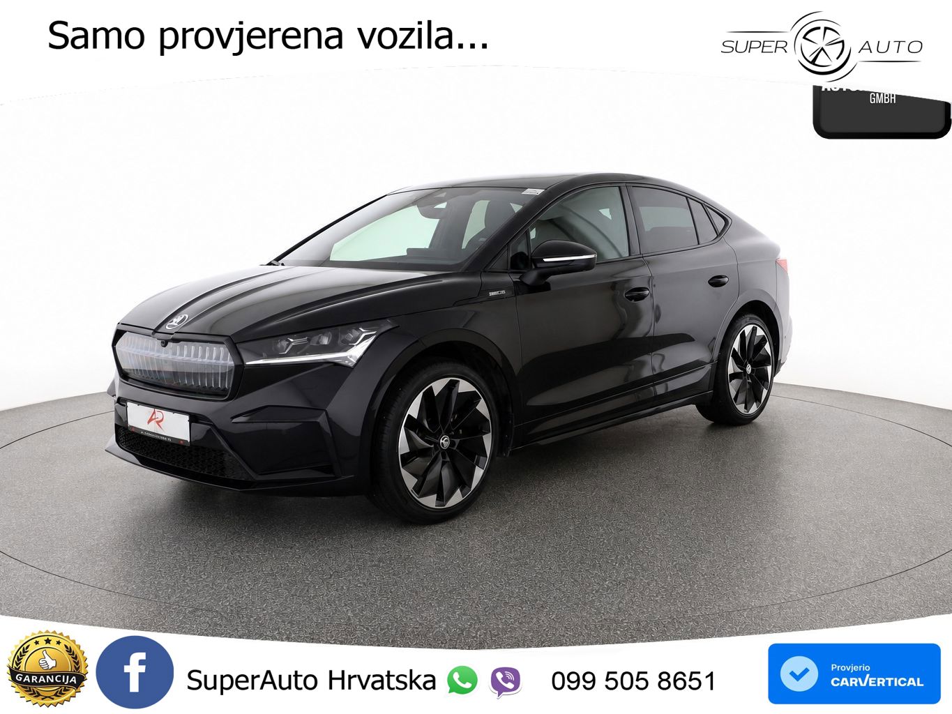 Škoda Enyaq Coupe iV 80 82 kWh (204 KS) SportLine LED+GR SJED+ACC