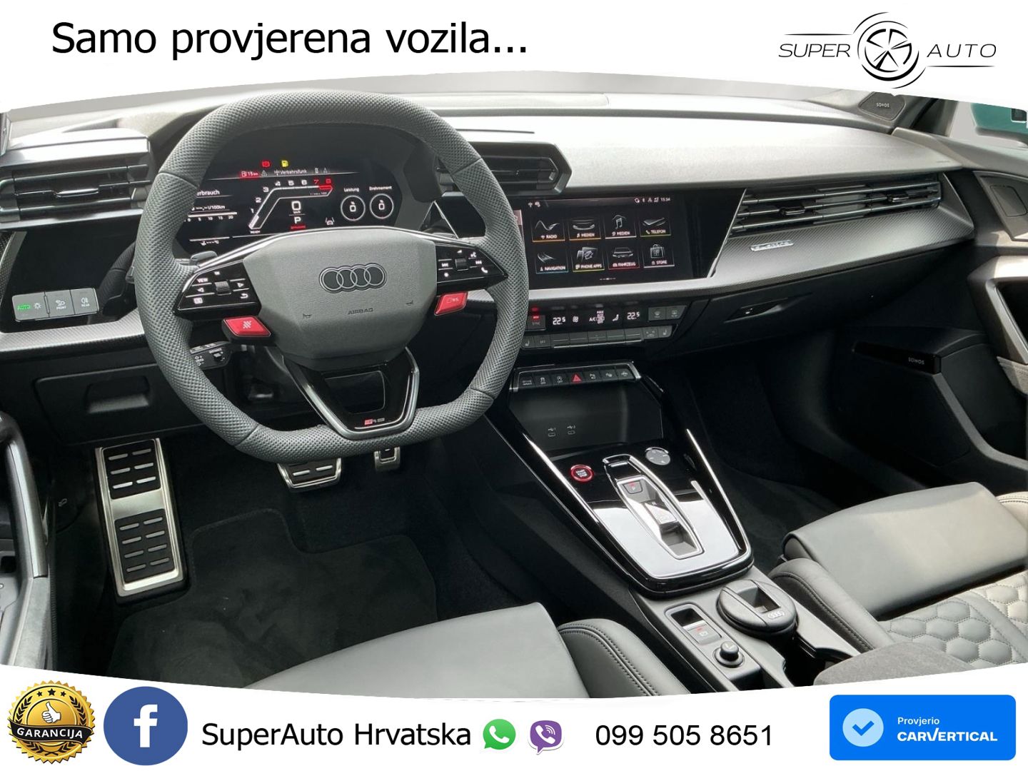 Audi RS3 Sedan 2.5 TFSI (400 KS) quattro S tronic LED+GR SJED+ACC