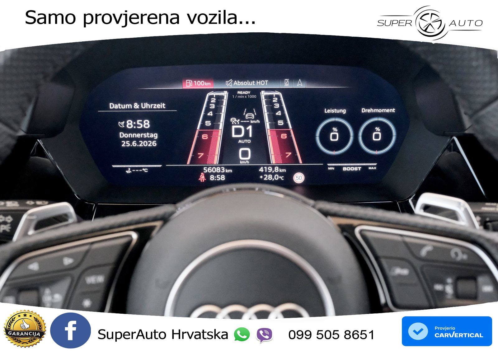 Audi RS3 Sportback 2.5 TFSI (400 KS) quattro S tronic LED+GR SJED+ACC