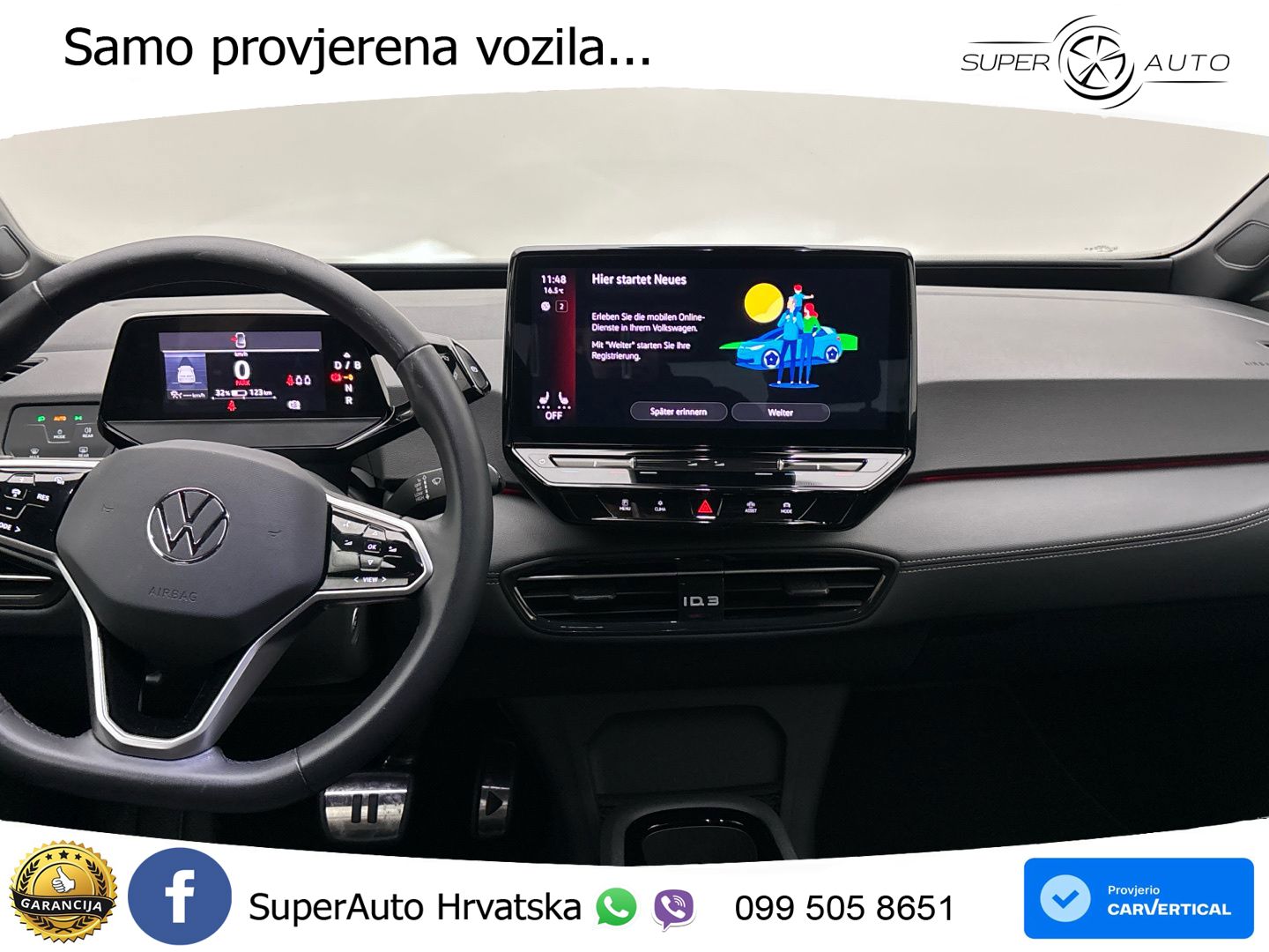 Volkswagen ID.3 Pro 62 kWh (204 KS) LED+GR SJED+ACC