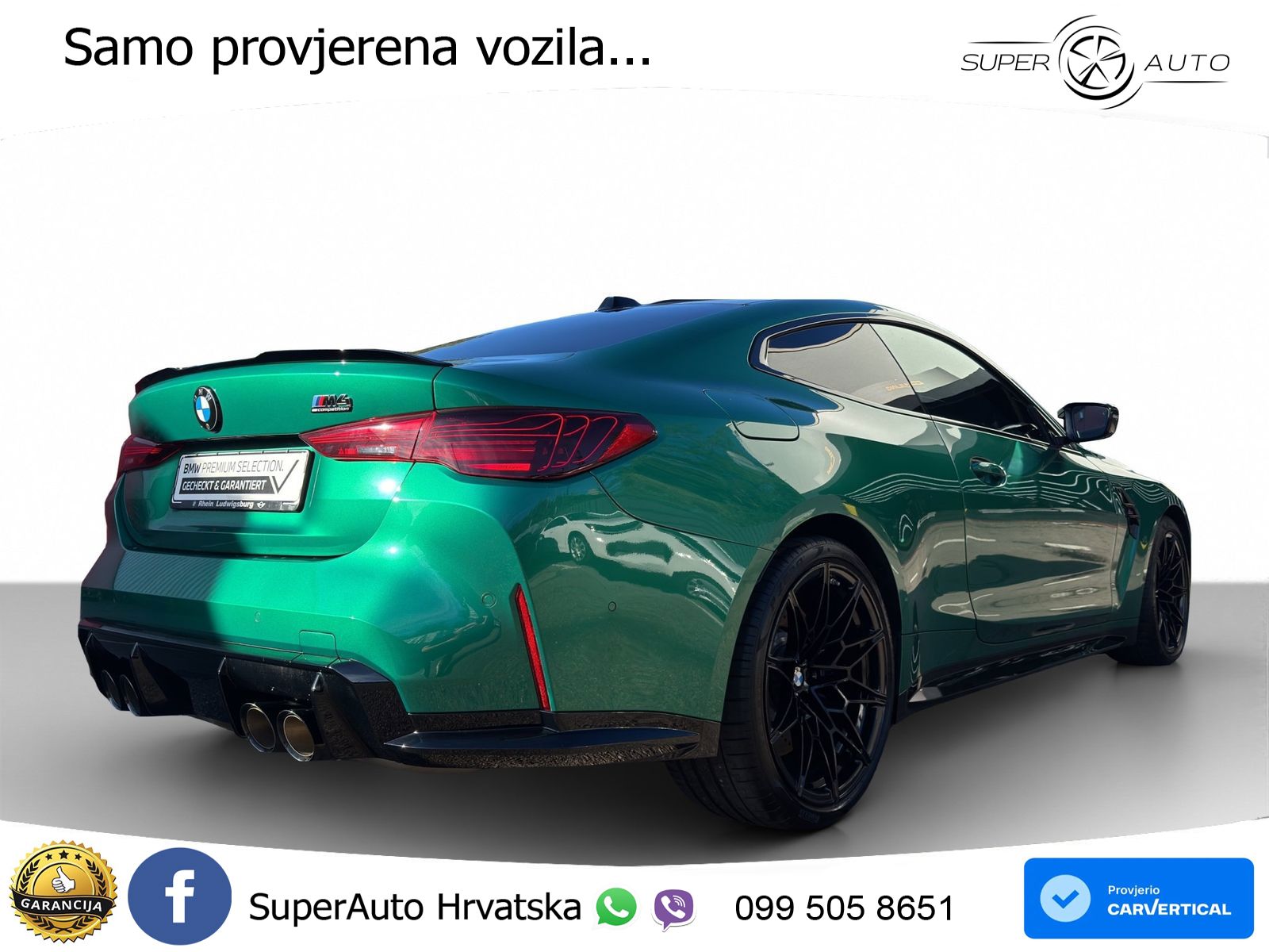 BMW M4 Competition 3.0 (530 KS) xDrive Steptronic LED+GR SJED+ACC
