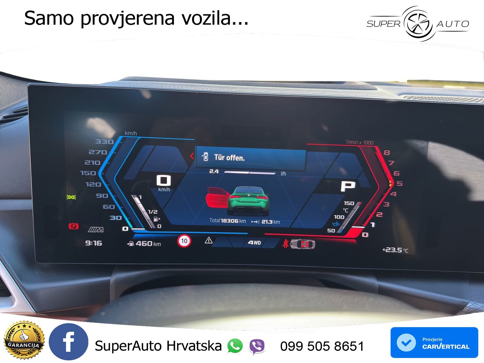 BMW M4 Competition 3.0 (530 KS) xDrive Steptronic LED+GR SJED+ACC