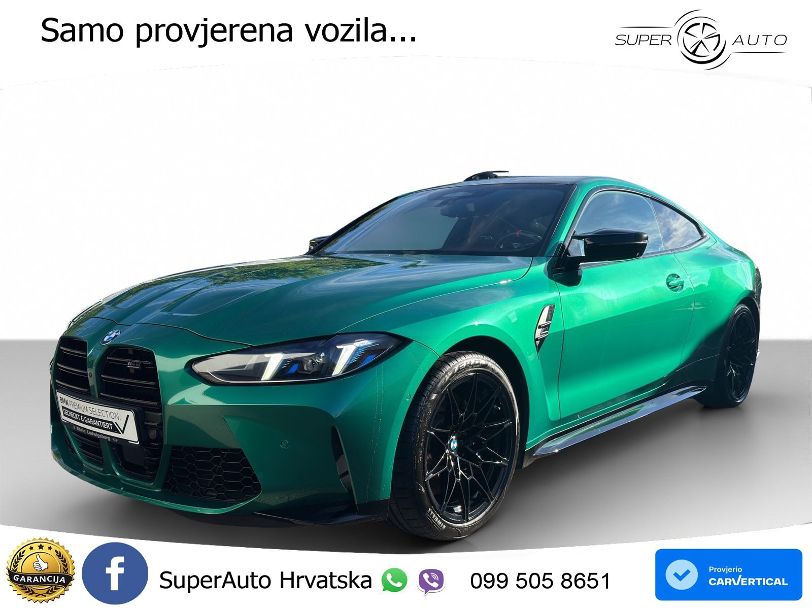 BMW M4 Competition 3.0 (530 KS) xDrive Steptronic LED+GR SJED+ACC